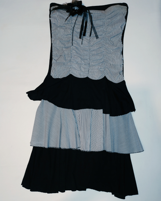 Abito elegante gotico in viscosa Made in Italy