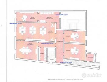 Ampio ufficio ristrutturato al primo piano