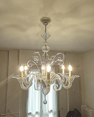 Lampadario Murano tipo pastorale 6 luci