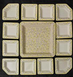 set piatti Tiffany da buffet composto da 13 elemen