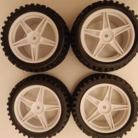 Treno gomme off road per auto RC 1/16 -1/14