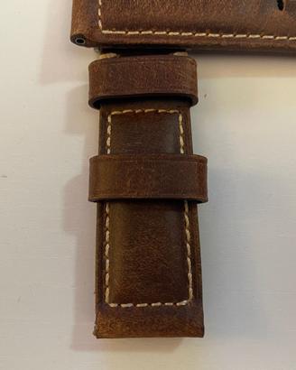 Per PANERAI New CINTURINO Cuoio VINTAGE Brown 24mm