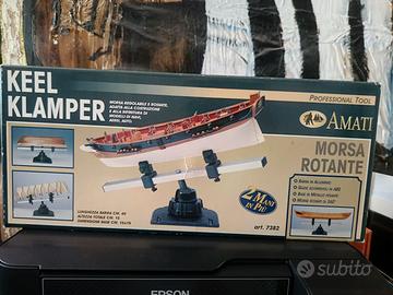 Morsa rotante - Keel klamper per modellismo