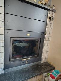 Termocamino a legna 29 kW CMC  con acqua sanitaria