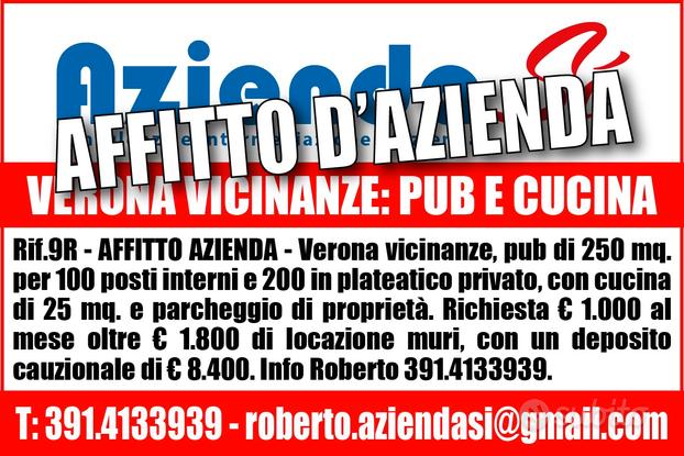 Bar pub con cucina in gestione