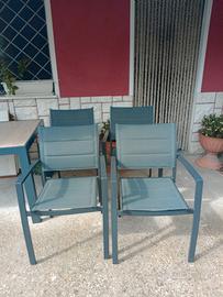 Sedie grigie antracite Naterial  4 PZ 