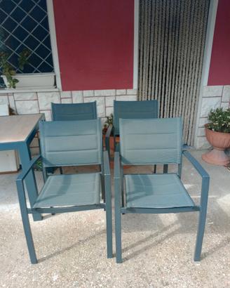 Sedie grigie antracite Naterial  4 PZ 