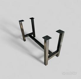 Coppia gambe base tavolo ad H