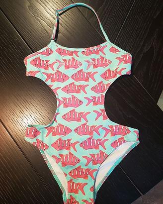 Costume intero trikini mare bambina tg.8A