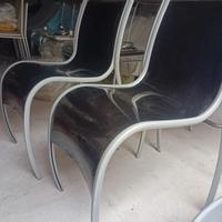 3 sedie Kartell colore nero design Ron Arad 
