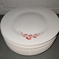 piatti bianchi ceramica