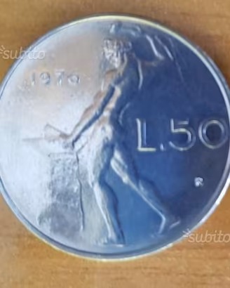 50 LIRE Vulcano 1976 Moneta