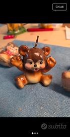 3 Candele Vintage Orsetti - Dipinte a mano - 