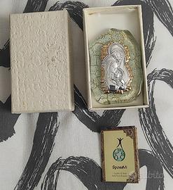 Gesù, Giuseppe e Maria soprammobile vetrofusione