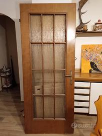 porta da interno in legno con vetro 83x205 