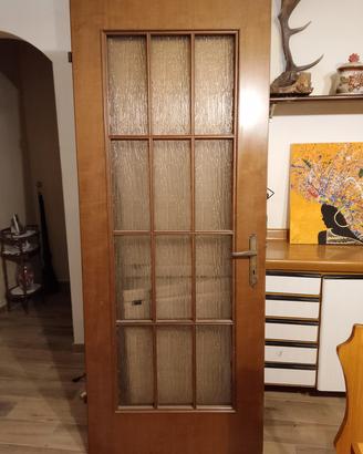 porta da interno in legno con vetro 83x205 