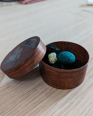 (Fatto a mano) Miniatura Cappelliera+Cappello Verd
