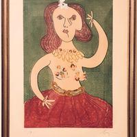 ENRICO BAJ La danzatrice degli angeli (1983)