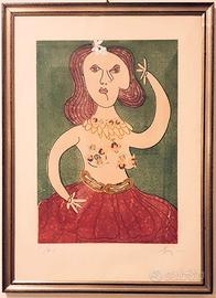 ENRICO BAJ La danzatrice degli angeli (1983)