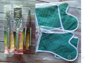 Set da bbq e presina cucina nuovo mai usato