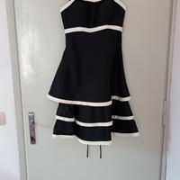 abito da cerimonia nero e bianco