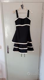 abito da cerimonia nero e bianco