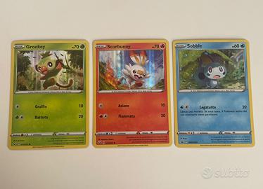 Lotto Starter Pokémon Galar Holo Spada e Scudo ITA