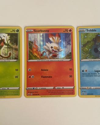 Lotto Starter Pokémon Galar Holo Spada e Scudo ITA