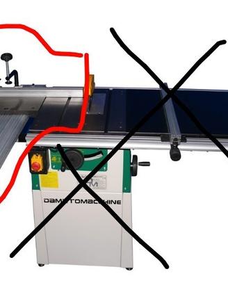 base guida squadratrice sega Damato 