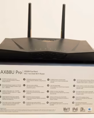 Asus RT-AX88U Pro WiFi 6 AX6000 Dual 2.5G Completo