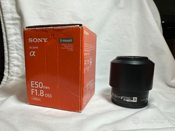 Obiettivo Sony E 50 mm F1.8 OSS - E-mount