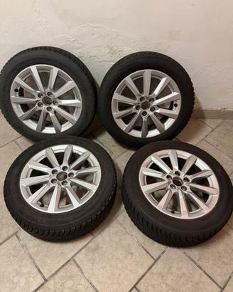 4 CERCHI IN LEGA + GOMME INVERNALI AUDI A 1