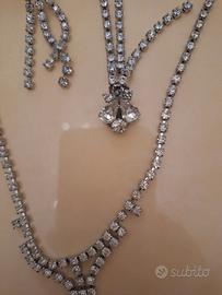 parure di strass vintage