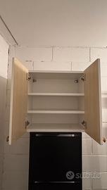 Mobiletto Bagno Sospeso Con Ante E Ripiani – 60x85
