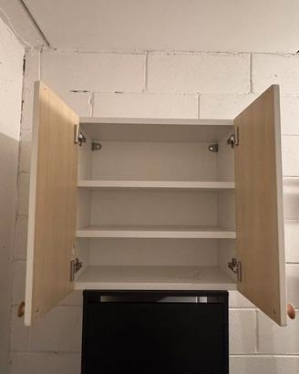 Mobiletto Bagno Sospeso Con Ante E Ripiani – 60x85