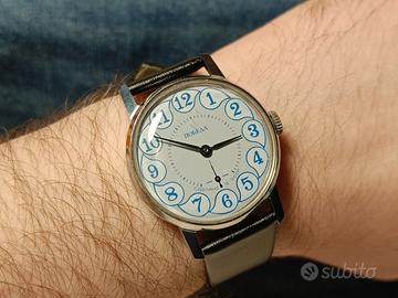 orologio sovietico vintage Pobeda carica manuale