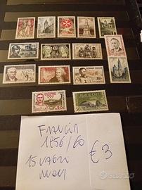 Francia,Slovenia e Messico francobolli 