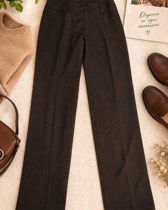 Pantaloni donna marroni eleganti – Taglia L