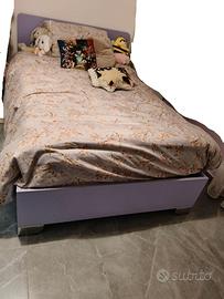 letto una piazza e 1/2 con contenitore