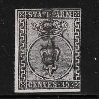1852, Antichi Stati, Parma, 15 cent. rosa usato