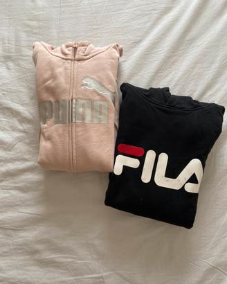 Felpe della Fila e Puma