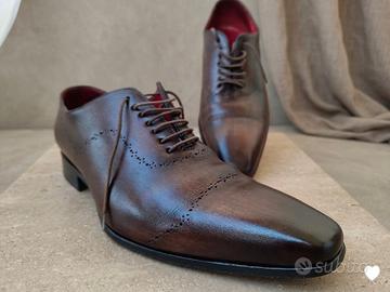 Eleganti Mocassini Oxford Brecos in vera Pelle