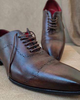 Eleganti Mocassini Oxford Brecos in vera Pelle