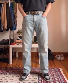 Jeans H&M uomo relaxed fit denim chiaro - tg 30/32