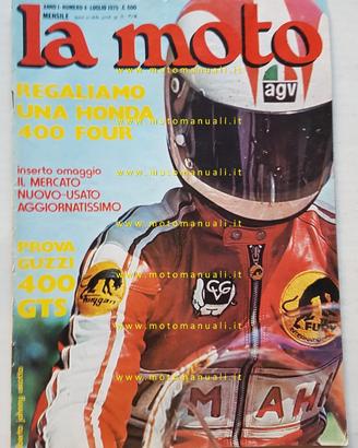 LA MOTO n. 4 1975 - Prova Moto Guzzi 400 GTS