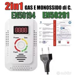 RILEVATORE MONOSSIDO DI CARBONIO E GAS 2in1