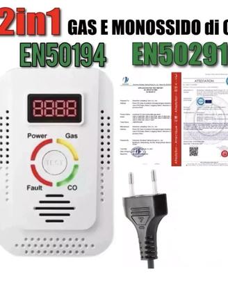 RILEVATORE MONOSSIDO DI CARBONIO E GAS 2in1