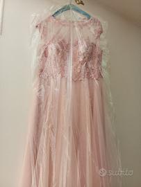 vestito da cerimonia con corpetto lavorato