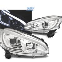 FARI PEUGEOT 208 12-15 TUBO LUCE LED CROMATO