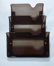 Portariviste da parete organizer in plastica 3 PZ